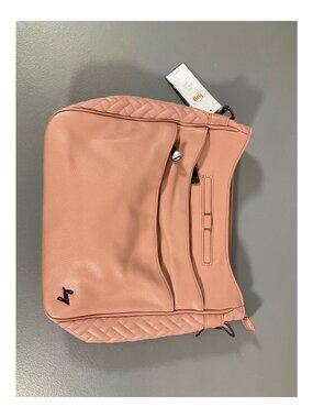 Lug Cable Car VL Messenger Bag - Unisex Blush Pink Faux Leather with Adjustable